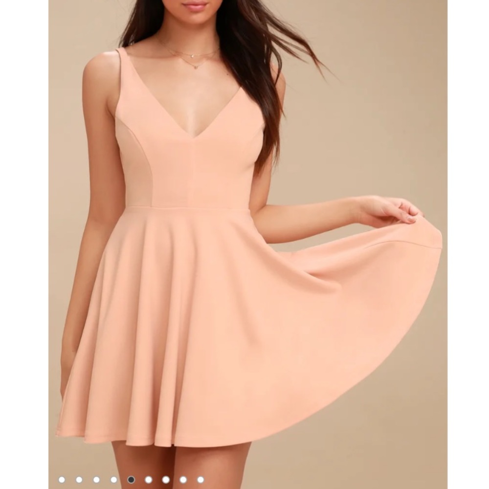 Darling Delight Blush Skater Dress